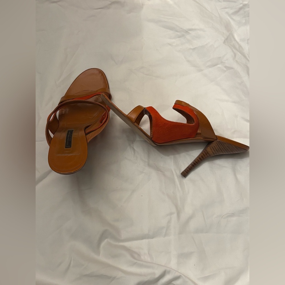 Narciso Rodriguez Tan and Red Heels